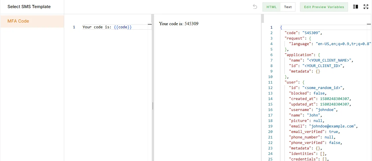 Template Editor